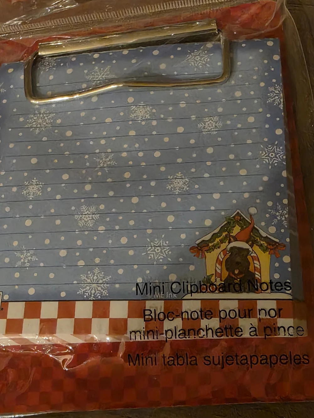 3 Piece Lot Mary Engelbreit Holiday Stickers- Mini Clipboard -Mini Photo Album